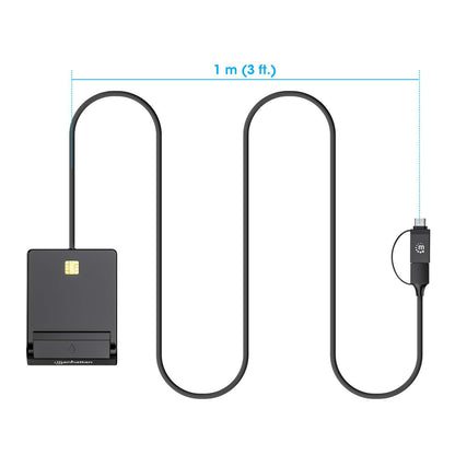 Smart Card Reader with USB-C / USB-A Combo Connector Image 8