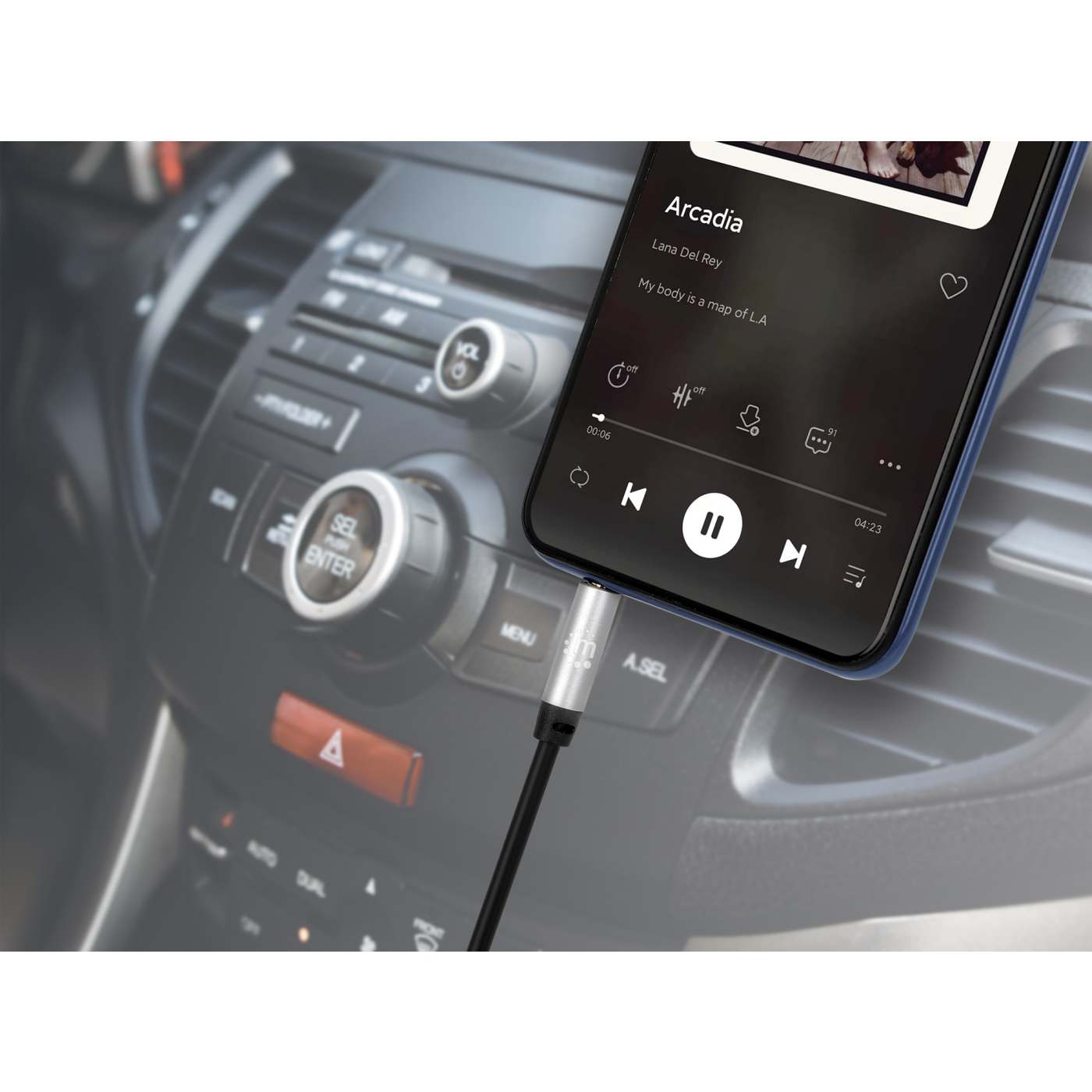 Stereo Audio Aux Cable, 2 m Image 12