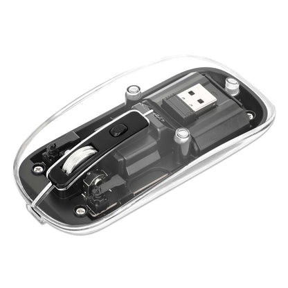 Transparent Rechargeable Wireless USB Mouse Image 1