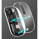 Transparent Rechargeable Wireless USB Mouse Image 2