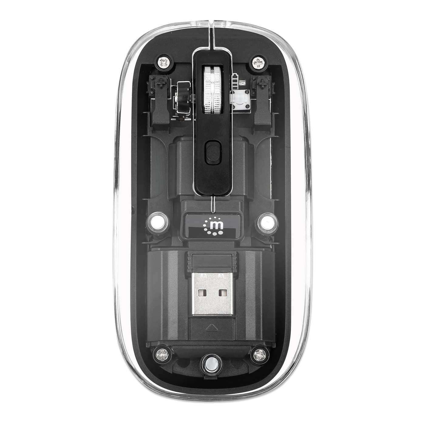 Transparent Rechargeable Wireless USB Mouse Image 9