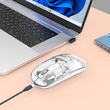 Transparent Rechargeable Wireless USB Mouse Image 3