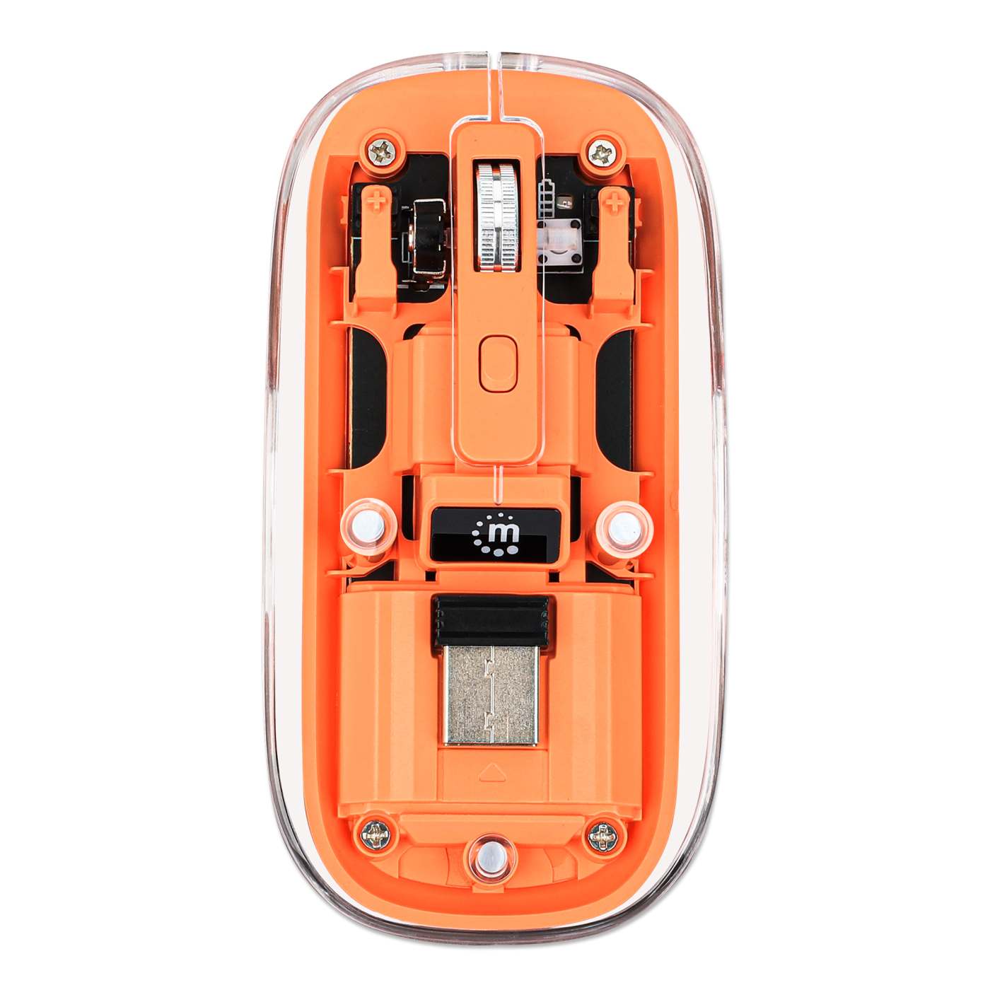 Manhattan Transparent Rechargeable Wireless USB Mouse
