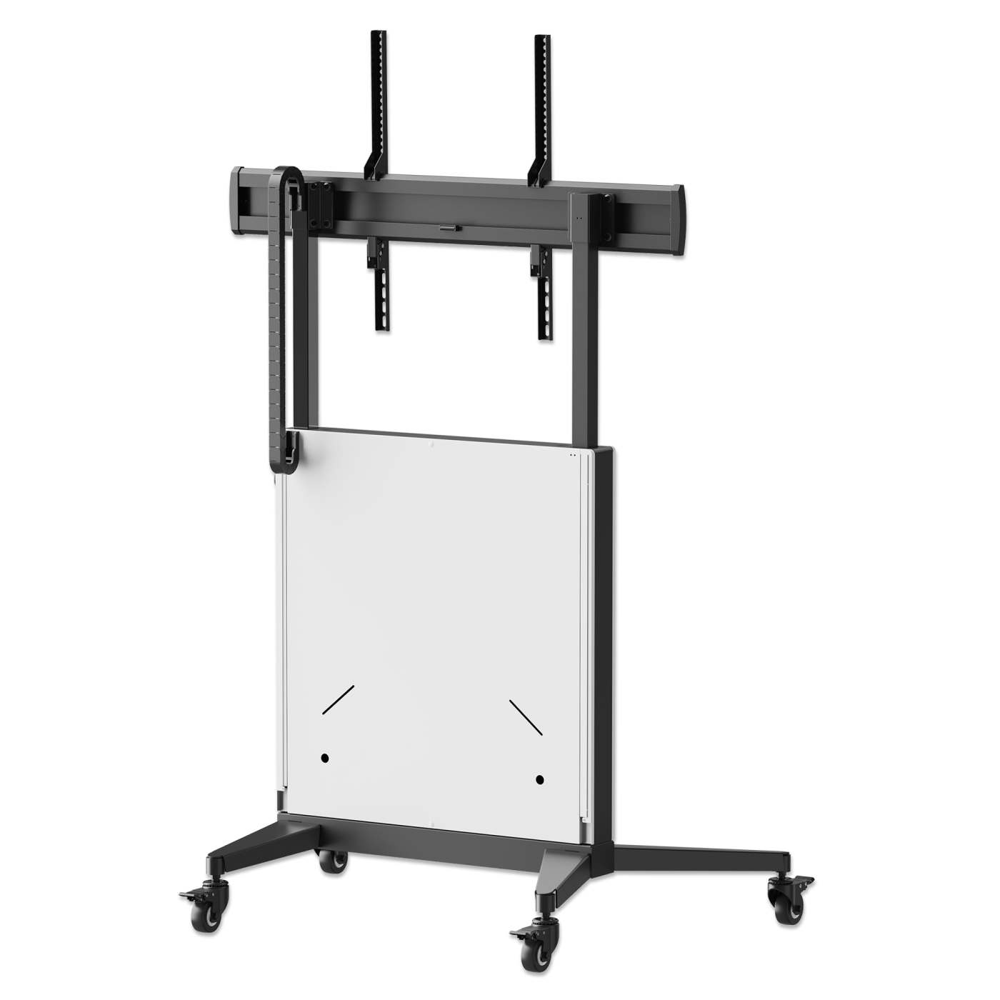 TV Cart with Tool-Free Lift & Lock Height Adjustment, for 50" to 100" Displays Image 9