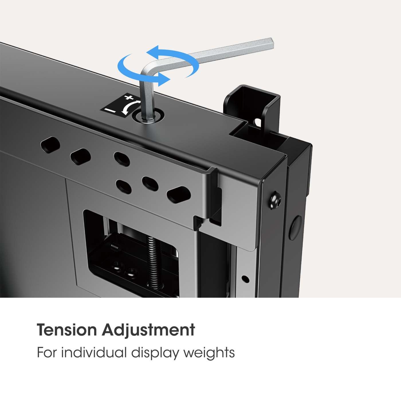 TV Wall Mount with Tool-Free Lift & Lock Height Adjustment, for 55" to 75" Displays Image 12