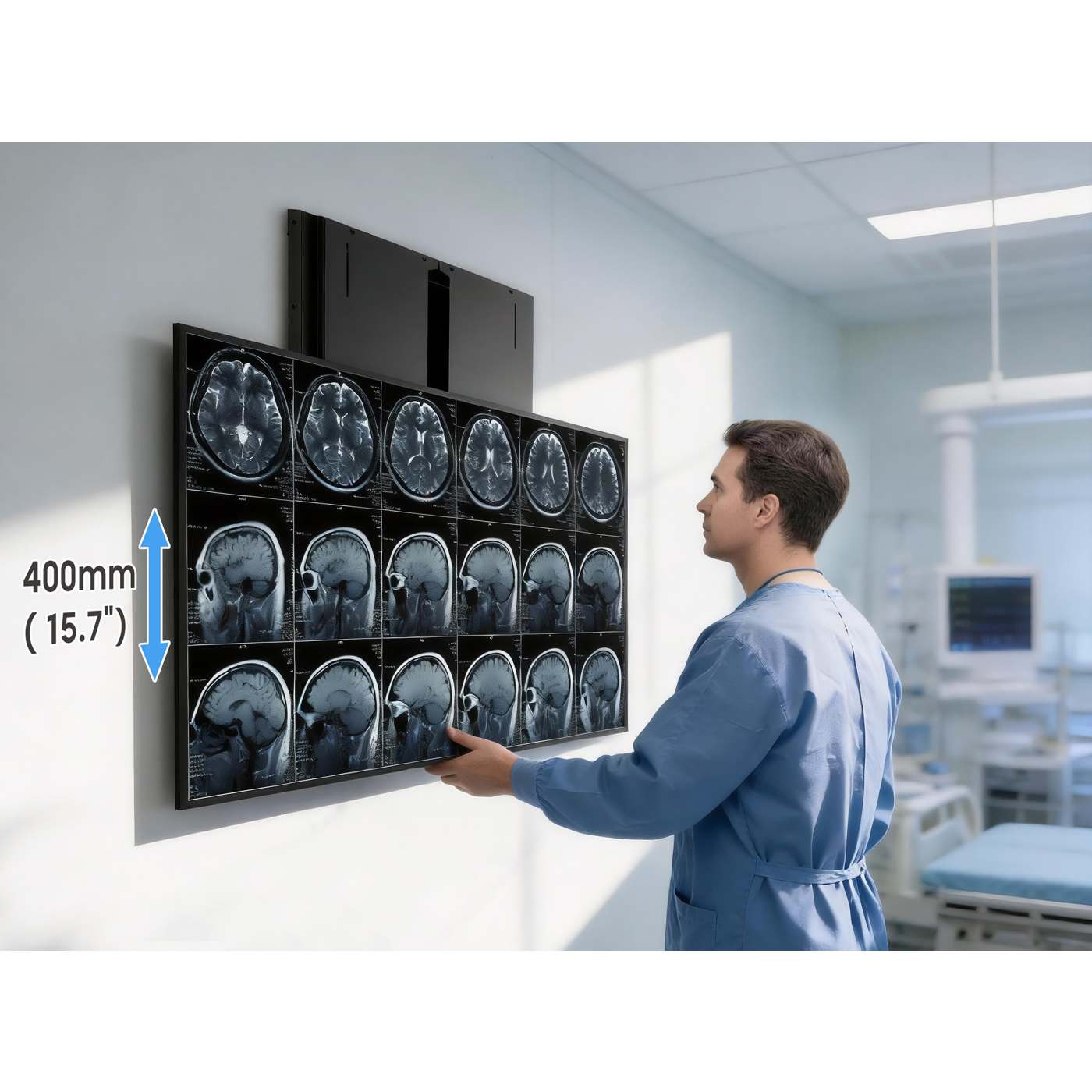 TV Wall Mount with Tool-Free Lift & Lock Height Adjustment, for 55" to 75" Displays Image 4