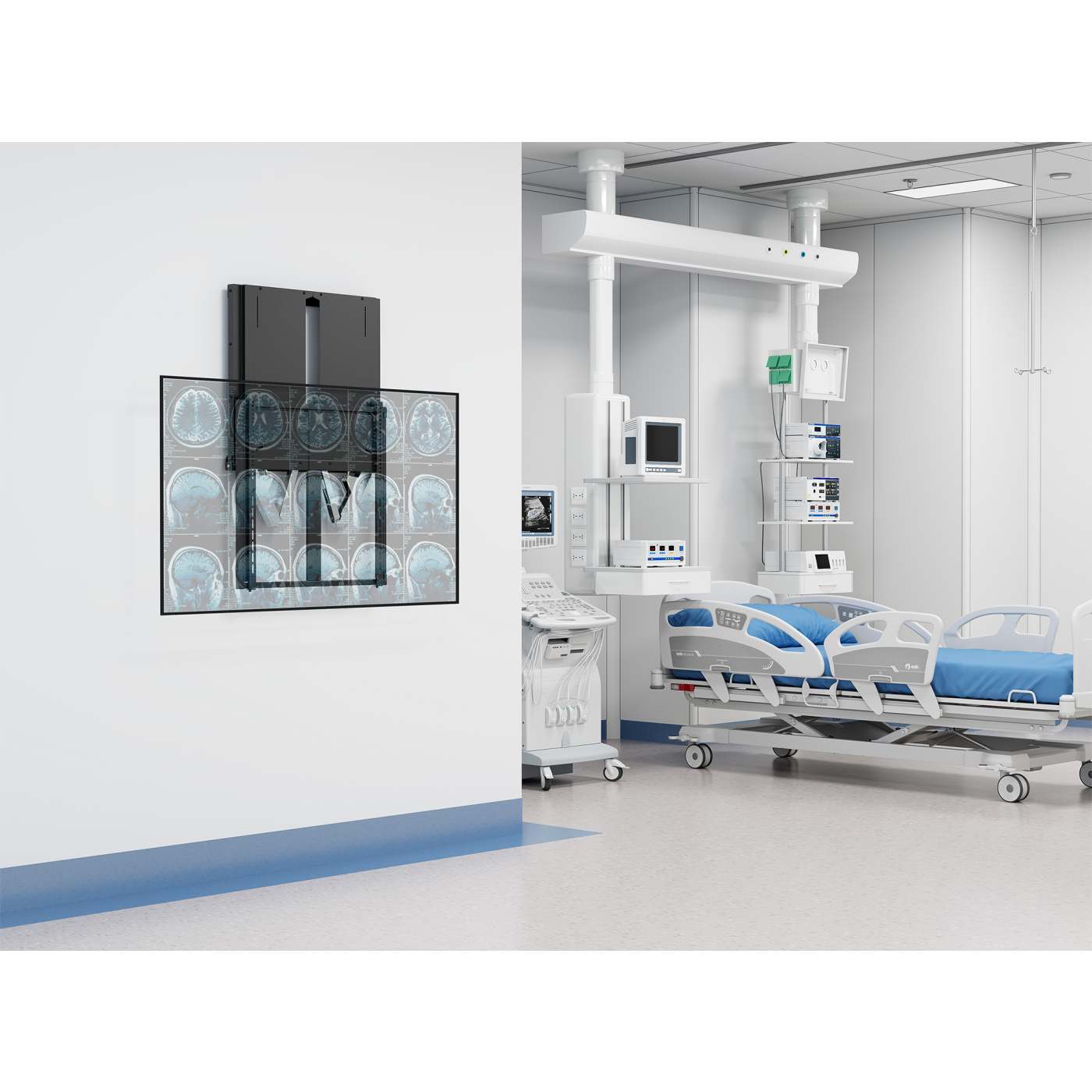 TV Wall Mount with Tool-Free Lift & Lock Height Adjustment, for 55" to 75" Displays Image 6