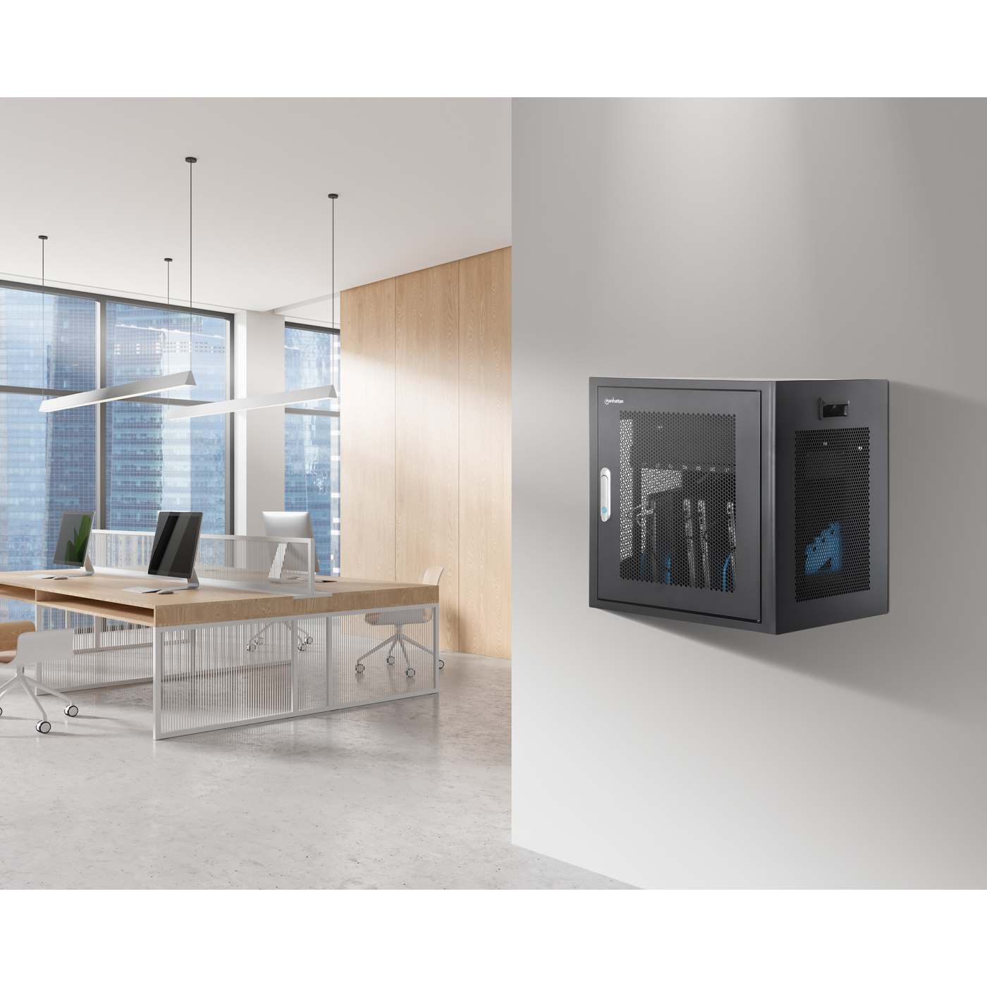 UK 10-Bay AC Desktop Charging Cabinet Image 6