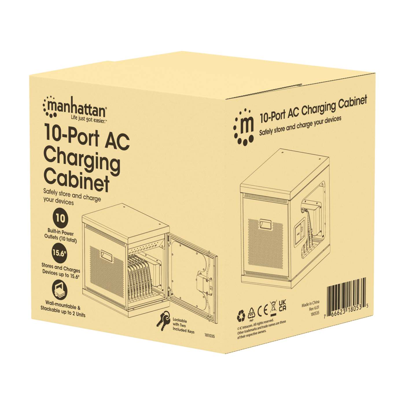 UK 10-Port AC Charging Cabinet Packaging Image 2