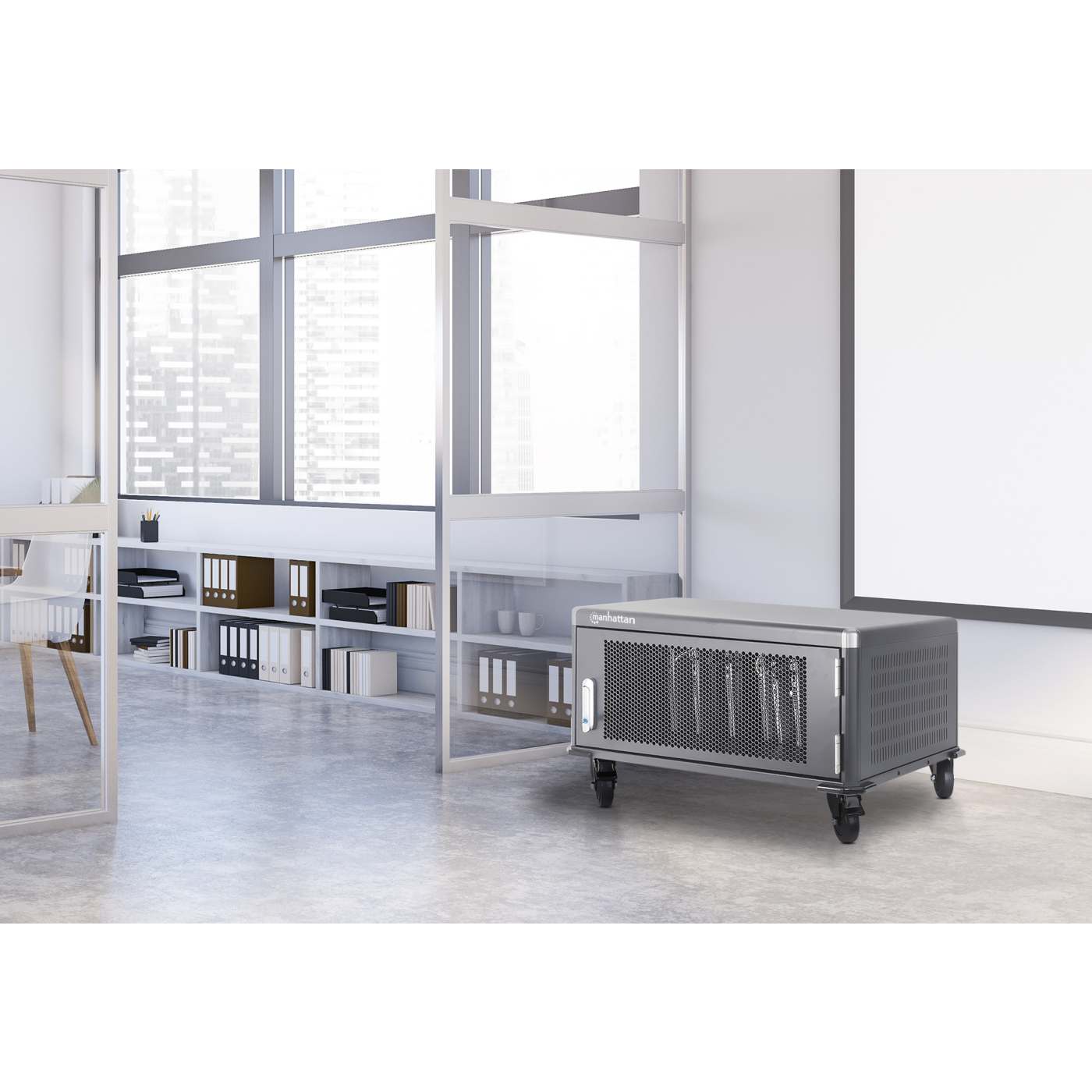 UK 20-Bay AC Charging Cart Image 6