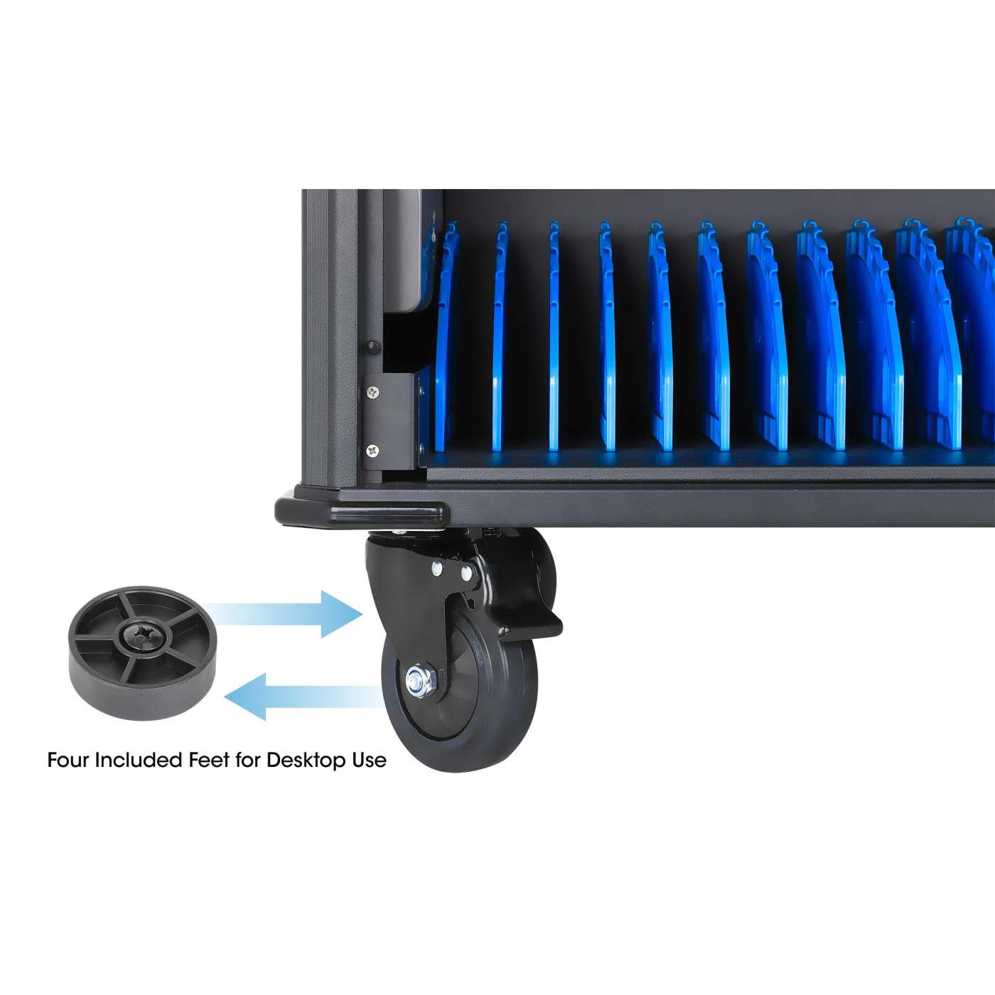 UK 20-Bay AC Charging Cart Image 10
