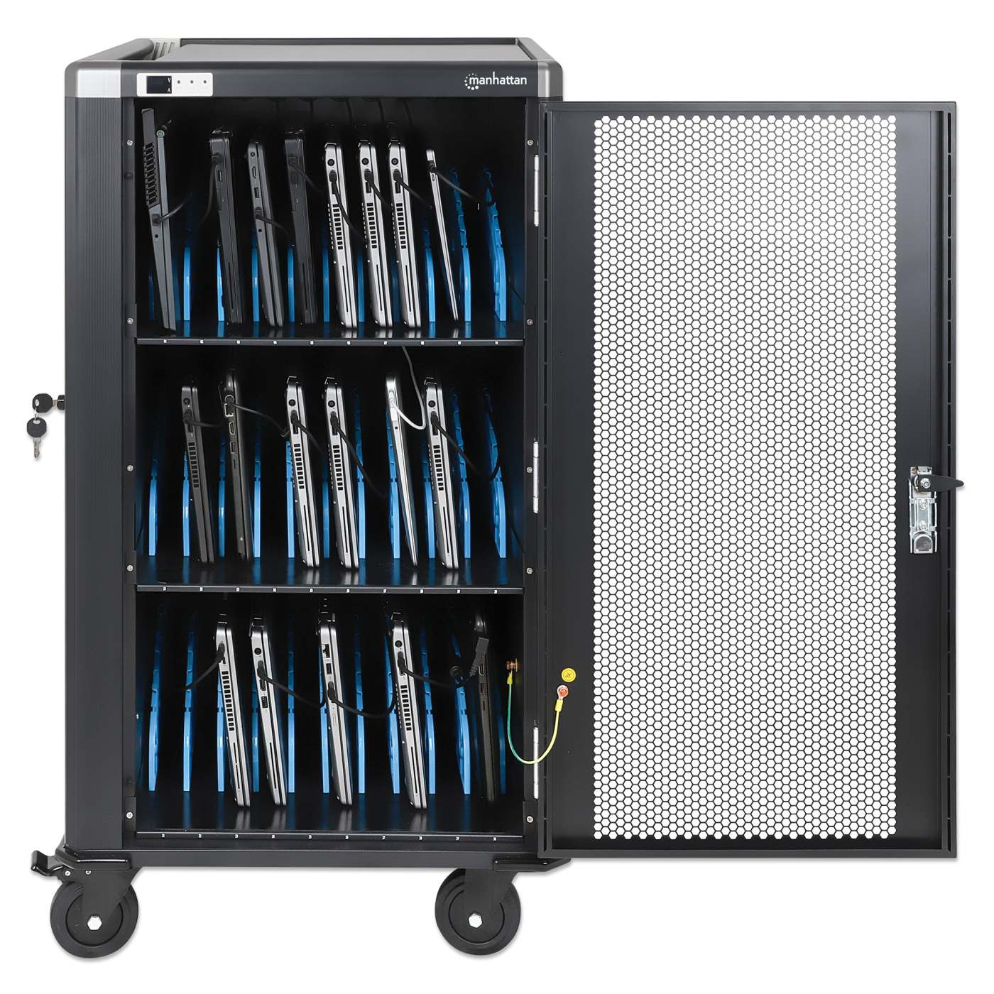 UK 30-Bay AC Charging Cart Image 3