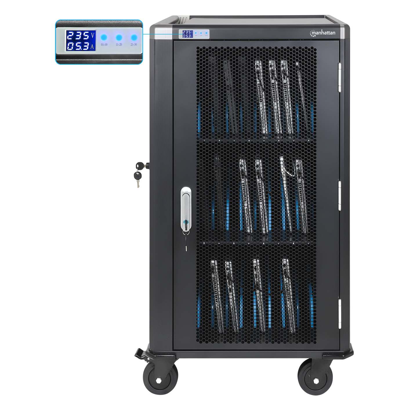UK 30-Bay AC Charging Cart Image 8