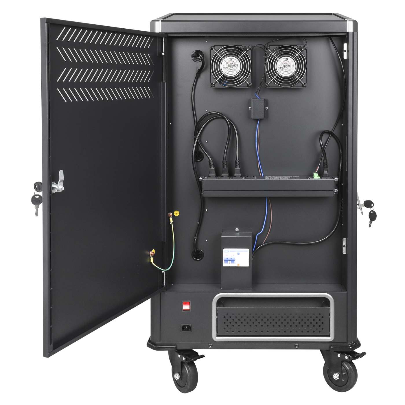 【**「RT-0537869637」**】 Manhattan UK 30-Bay AC Charging Cart (181174) – Manhattan Products