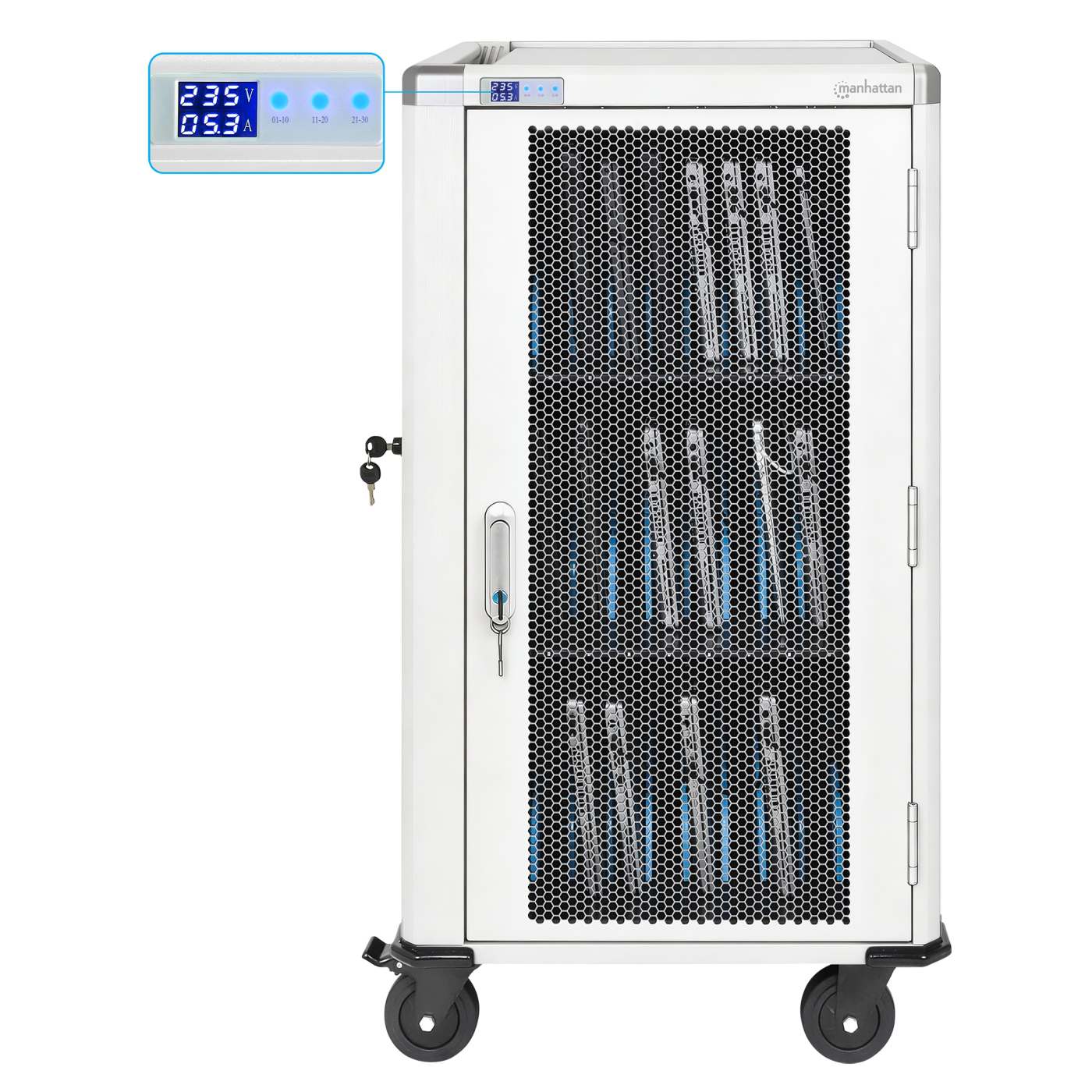 UK 30-Bay AC Charging Cart Image 8