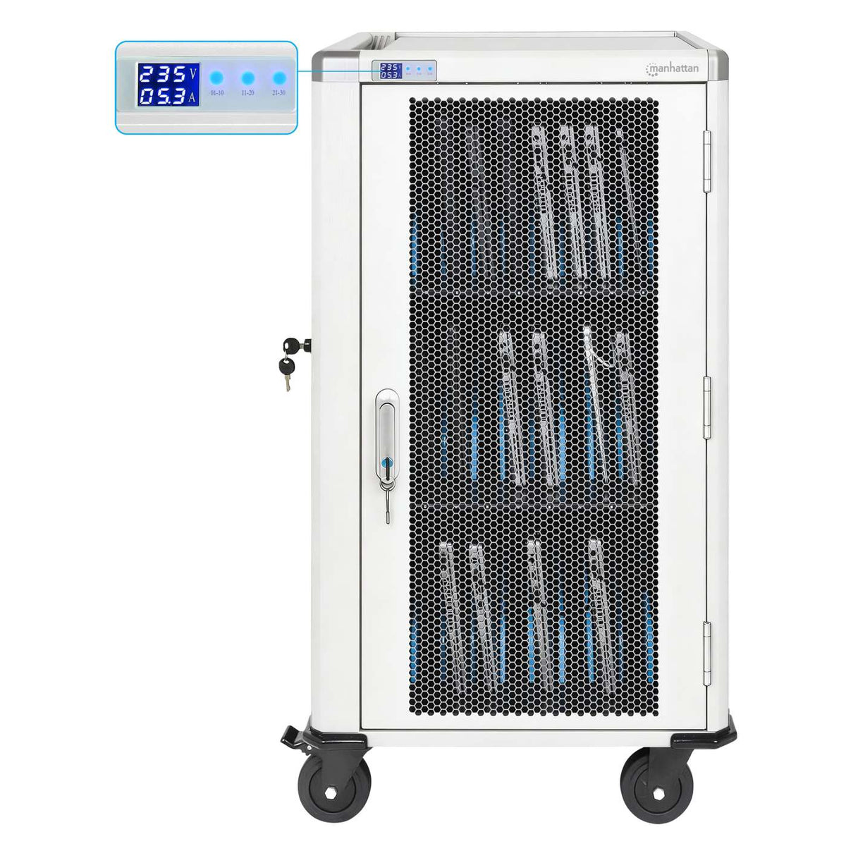 UK 30-Bay AC Charging Cart Image 9