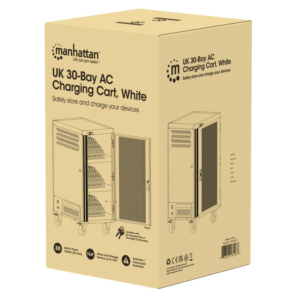 UK 30-Bay AC Charging Cart Packaging Image 2