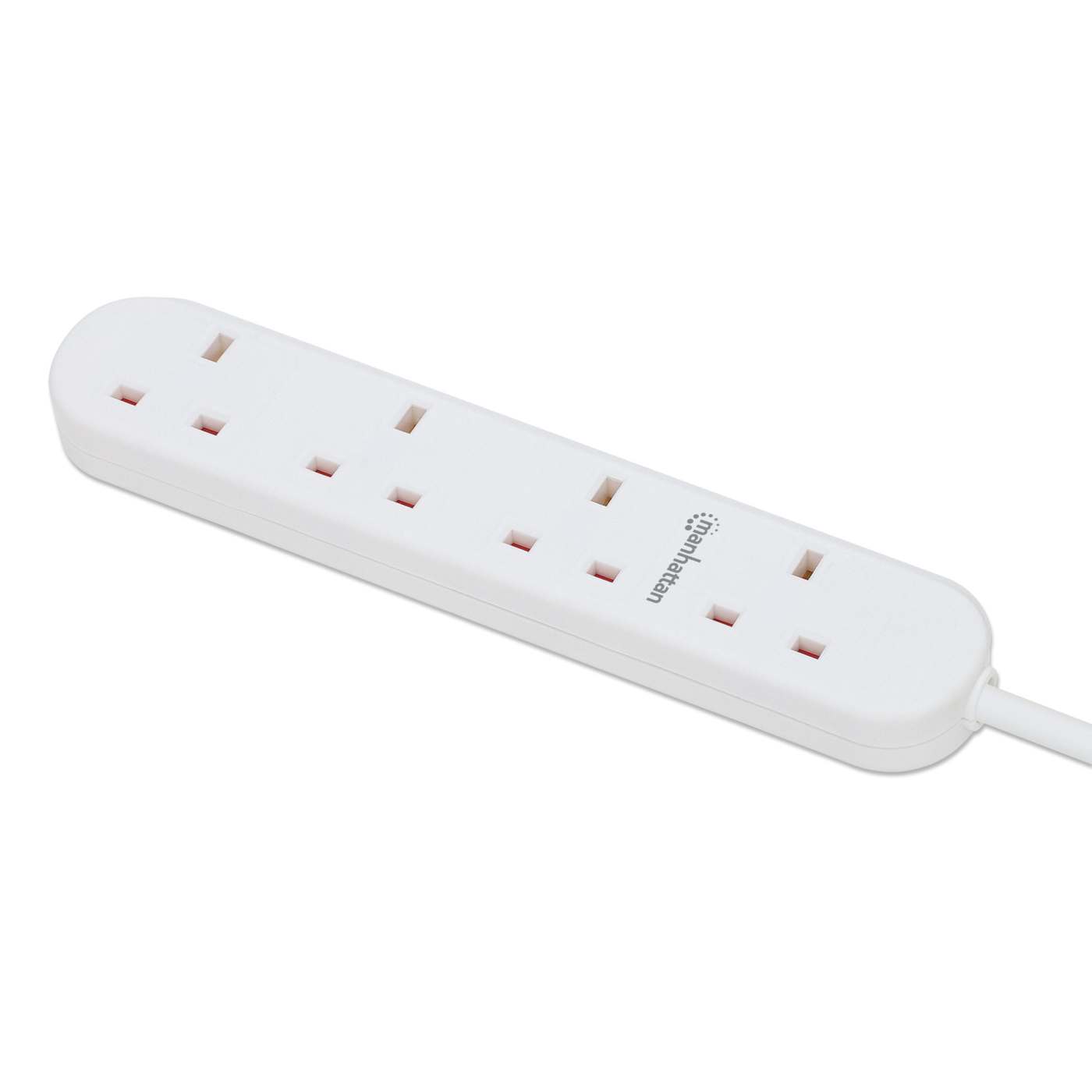 UK Power Strip with 4 Outlets Image 1