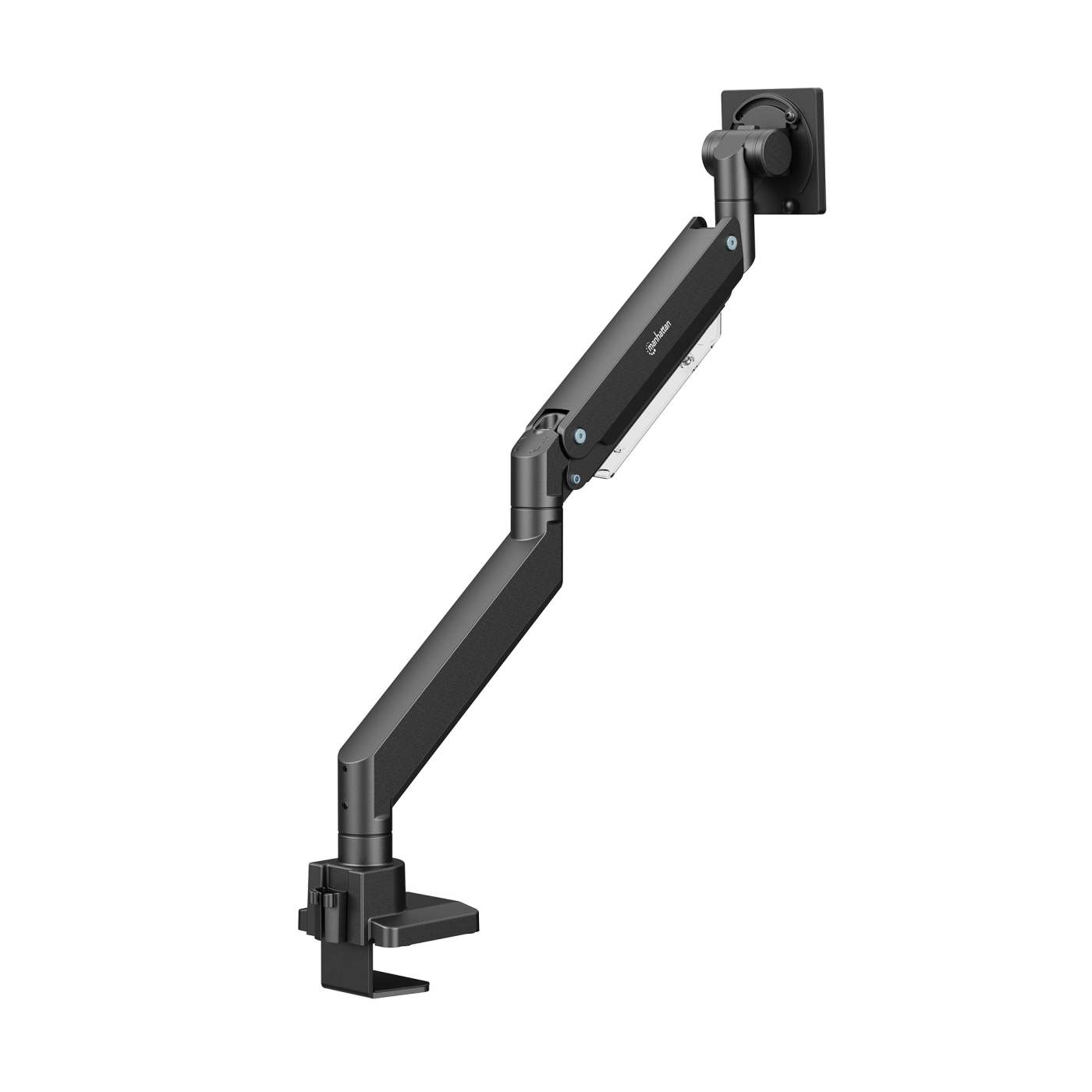 Ultra Heavy-Duty Aluminum Gas Spring Single Monitor Desk Mount with USB Ports Image 7