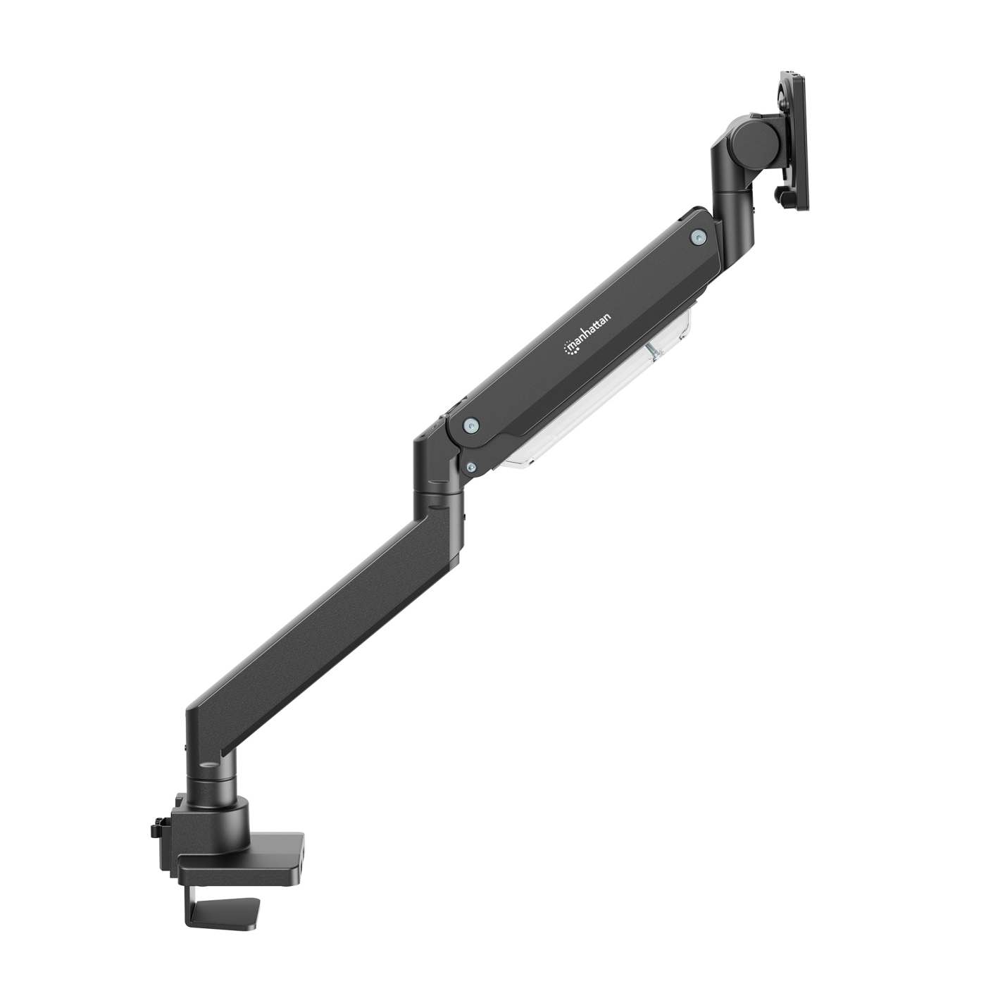 Ultra Heavy-Duty Aluminum Gas Spring Single Monitor Desk Mount with USB Ports Image 9