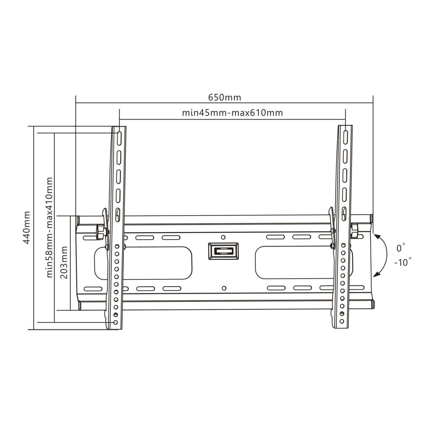 Universal Flat-Panel TV Tilting Wall Mount Image 7