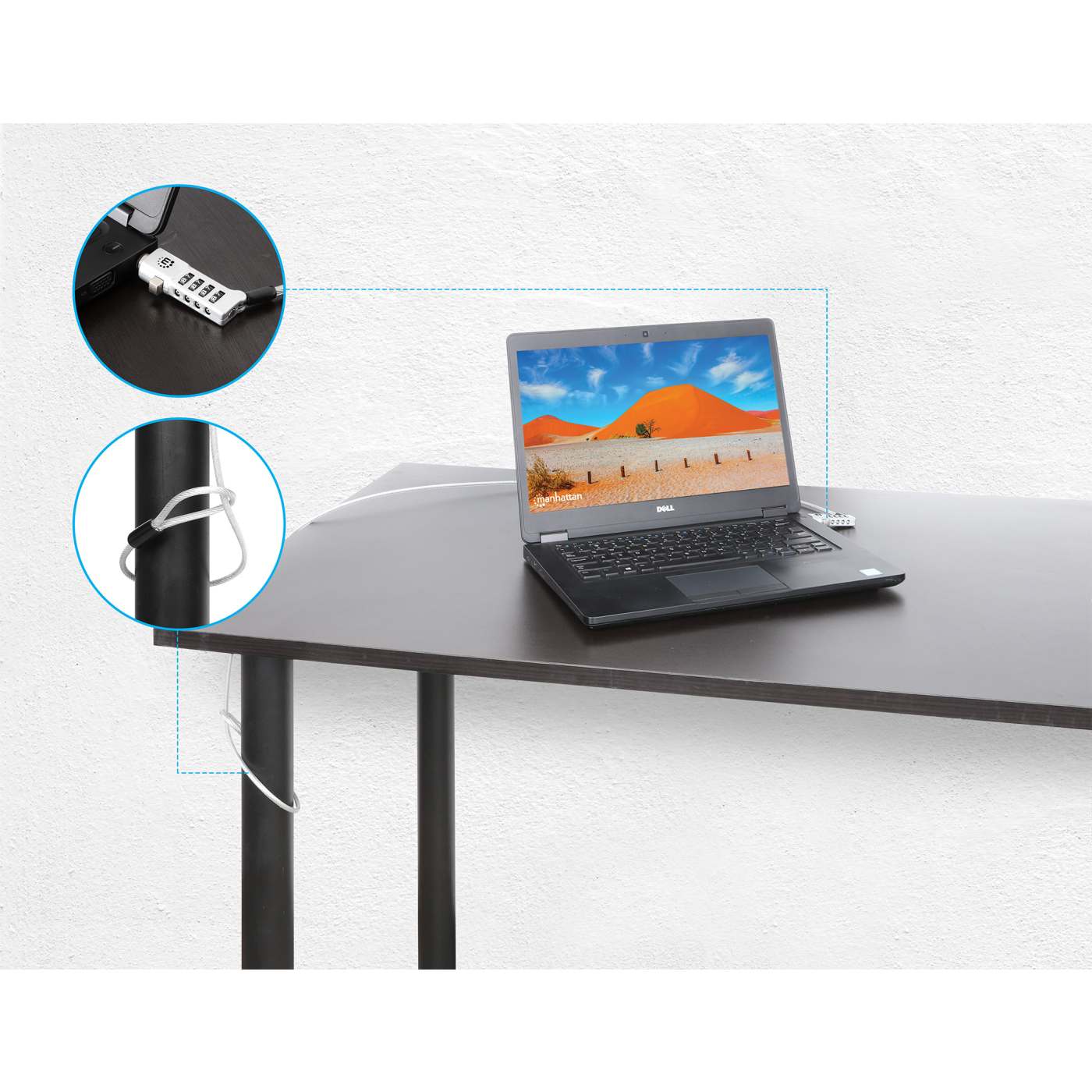 Universal Laptop Combination Lock For Noble Wedge®, Nano and K-Slot Image 3