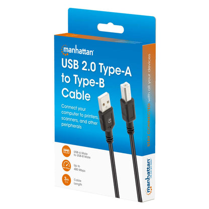 USB 2.0 Type-A to Type-B Cable, 3 m Packaging Image 2