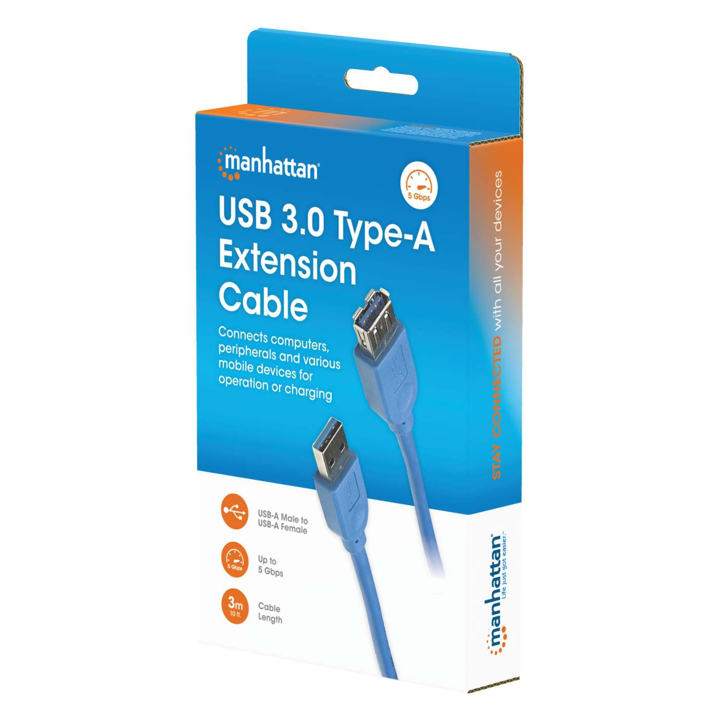 USB 3.0 Type-A Extension Cable, 3 m (10 ft.) Packaging Image 2