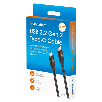 USB 3.2 Gen 2 Type-C Cable, 60 W, 1 m Packaging Image 2