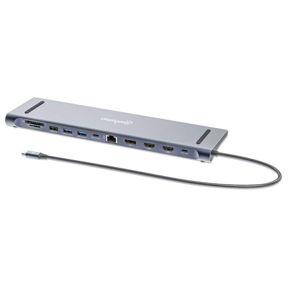 USB-C PD 12-in-1 Triple Monitor 4K Docking Station / Multiport Hub Image 1