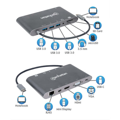 USB-C PD 7-in-1 Docking Station Image 10