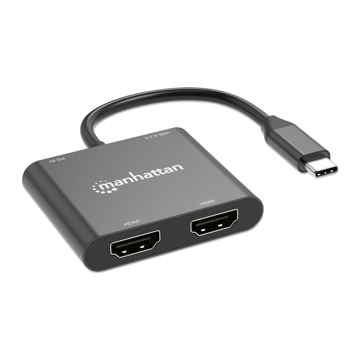 USB-C PD to Dual-HDMI Monitor Adapter for Laptop and Tablet Image 4