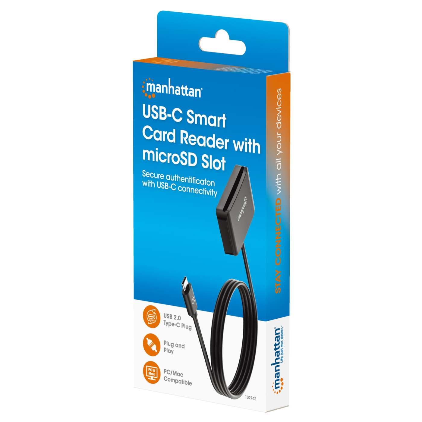 USB-C Smart Card Reader with microSD Slot Packaging Image 2