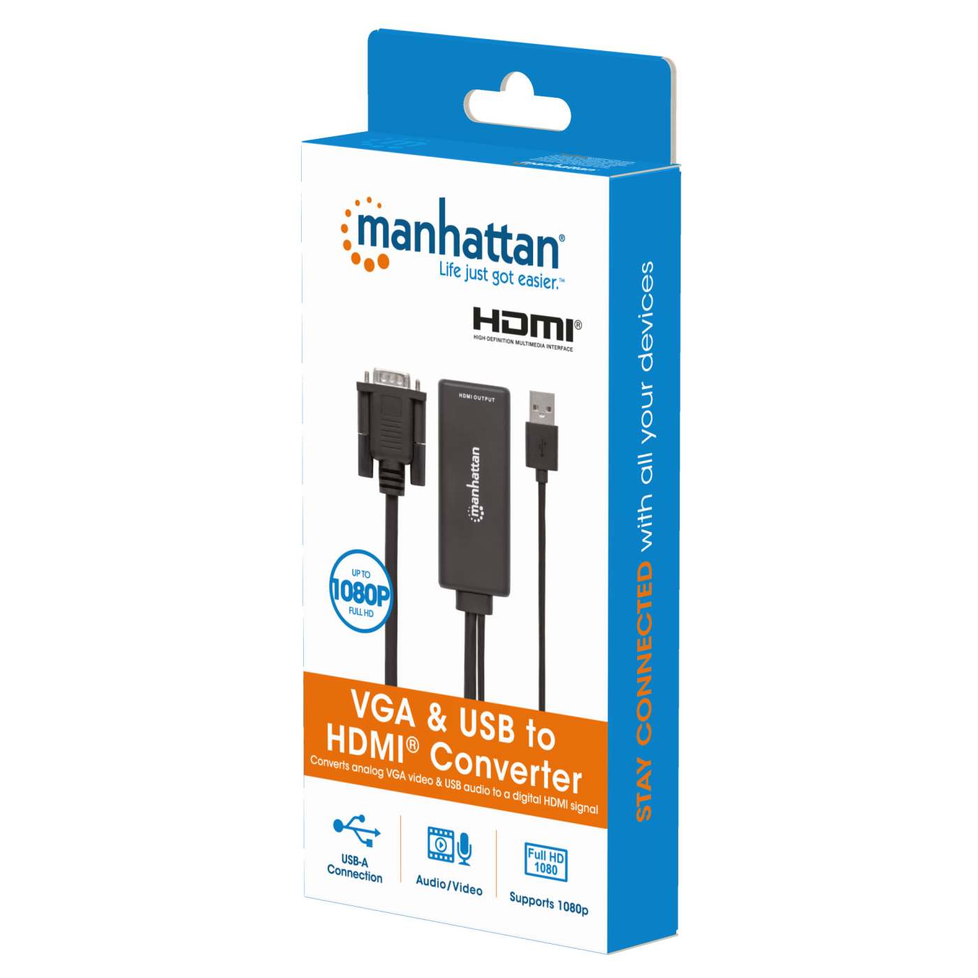 VGA and USB to HDMI Converter Packaging Image 2