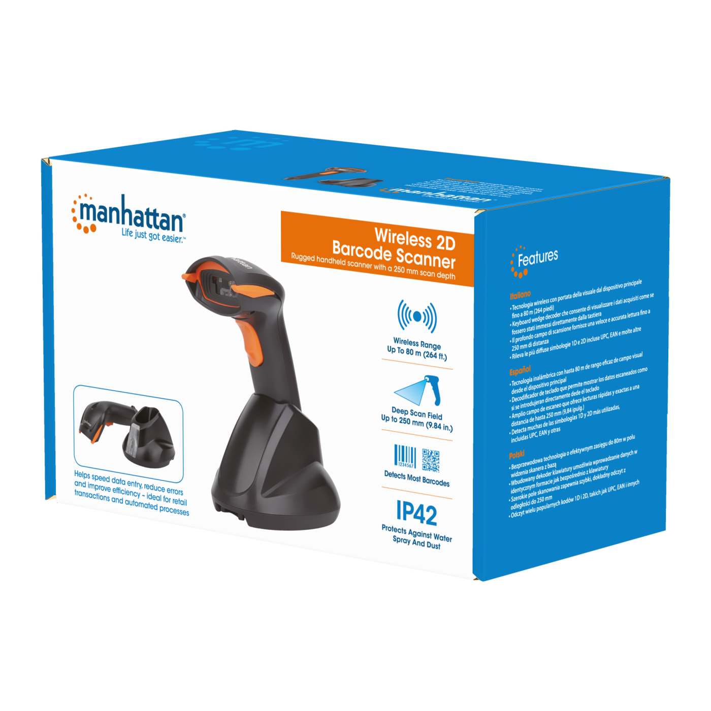 2/2 み Manhattan Wireless 2D CCD Barcode Scanner (179768