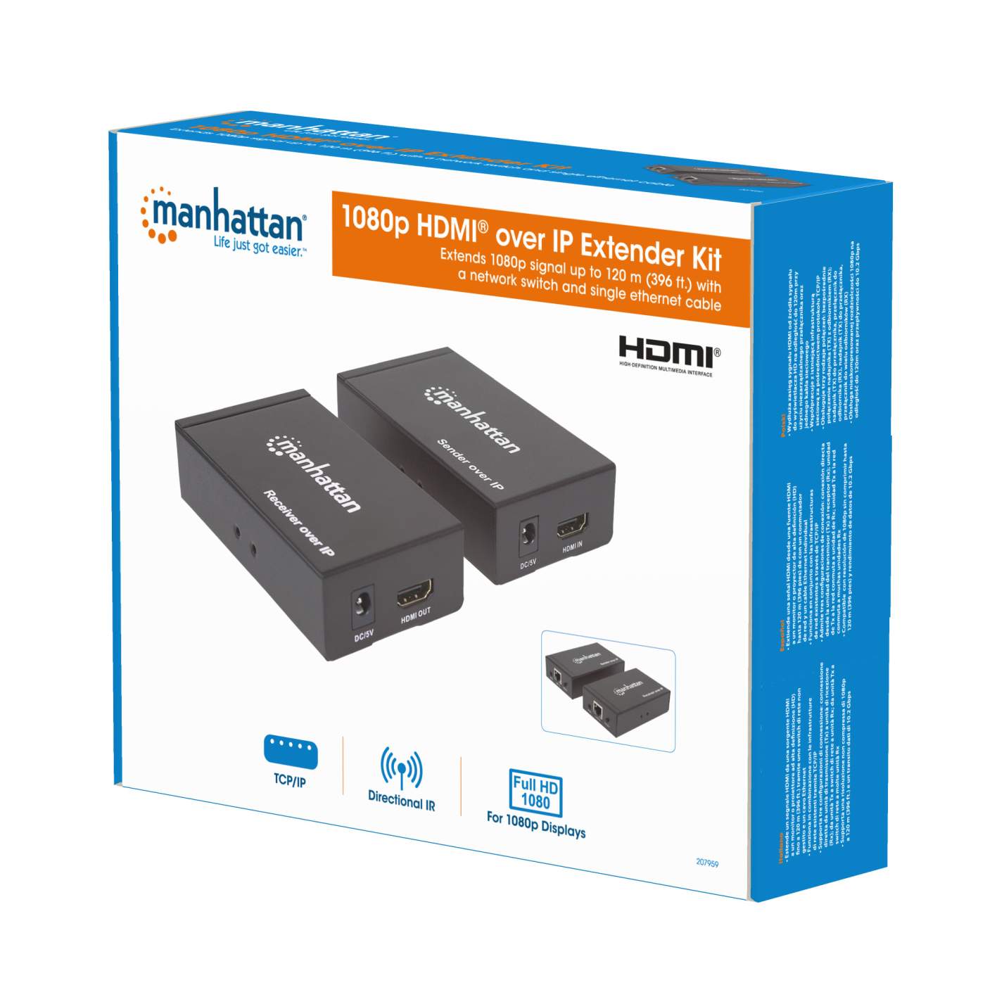 1080p HDMI over IP Extender Splitter Kit 1080p HDMI over IP Extender Splitter Kit