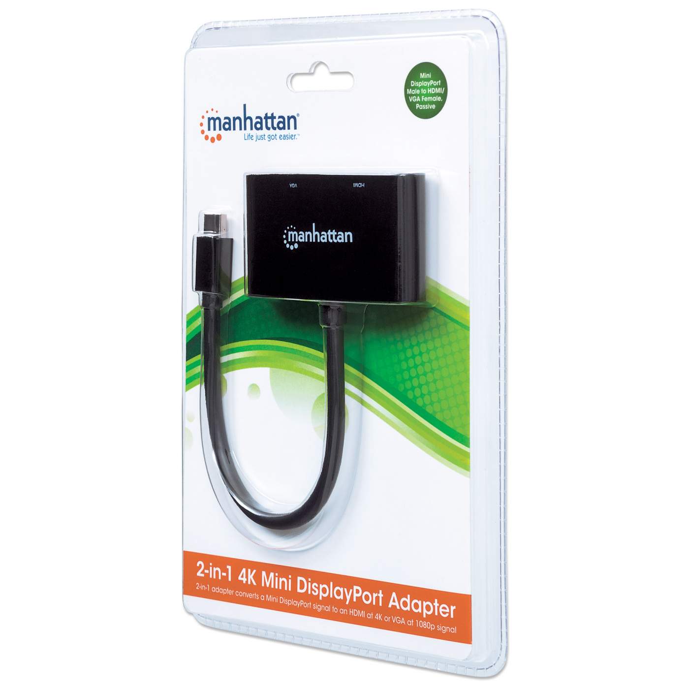 2-in-1 4K Mini DisplayPort Adapter Packaging Image 2