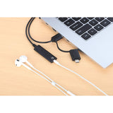 2-in-1 USB-C & USB-A to 3.5 mm Stereo Audio Aux Adapter Cable Image 7