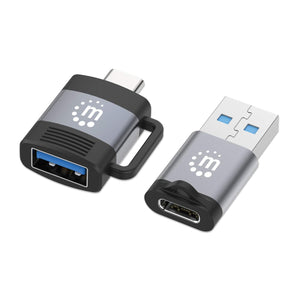 2-Piece Set: USB-C to USB-A & USB-A to USB-C Adapters Image 1