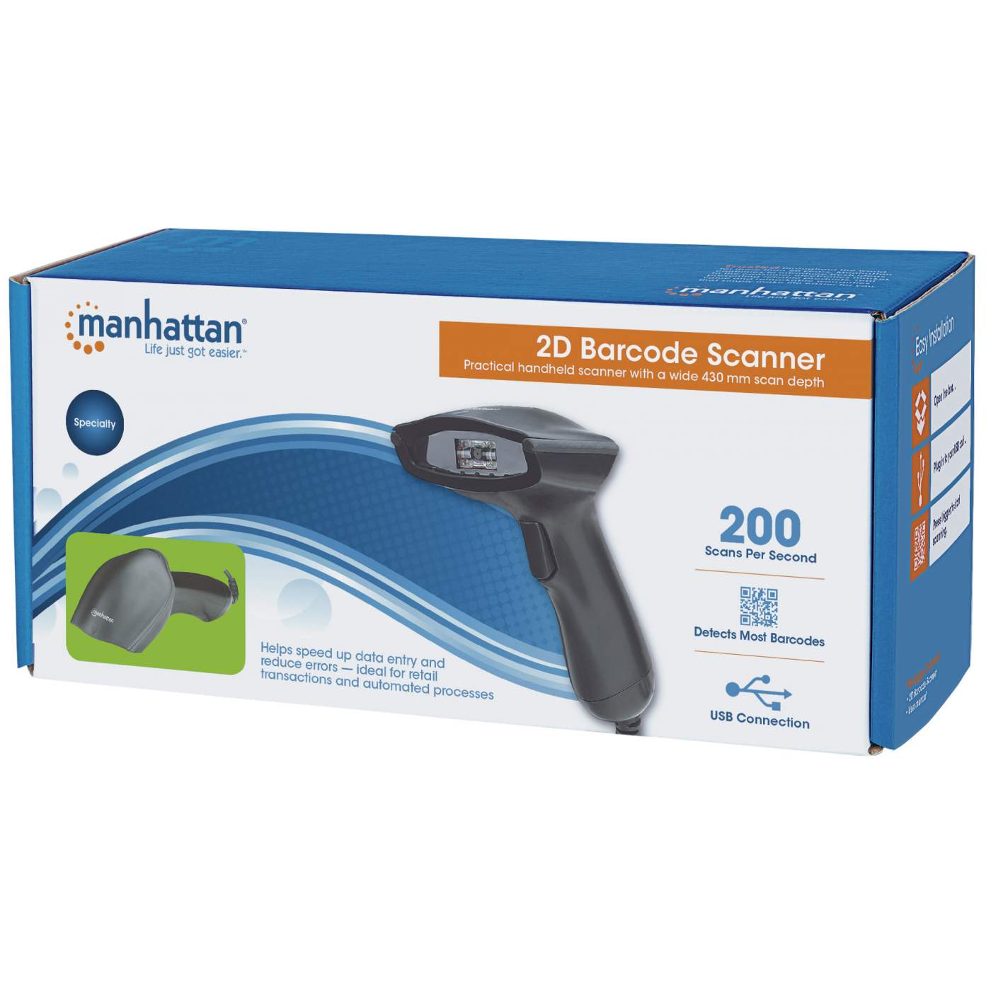 Manhattan 2D Laser Barcode Scanner (177603)