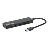 3-Port USB 3.0 Type-A Hub with Card Reader Image 3