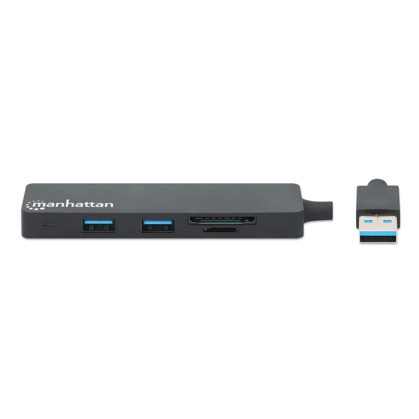 3-Port USB 3.0 Type-A Hub with Card Reader Image 4