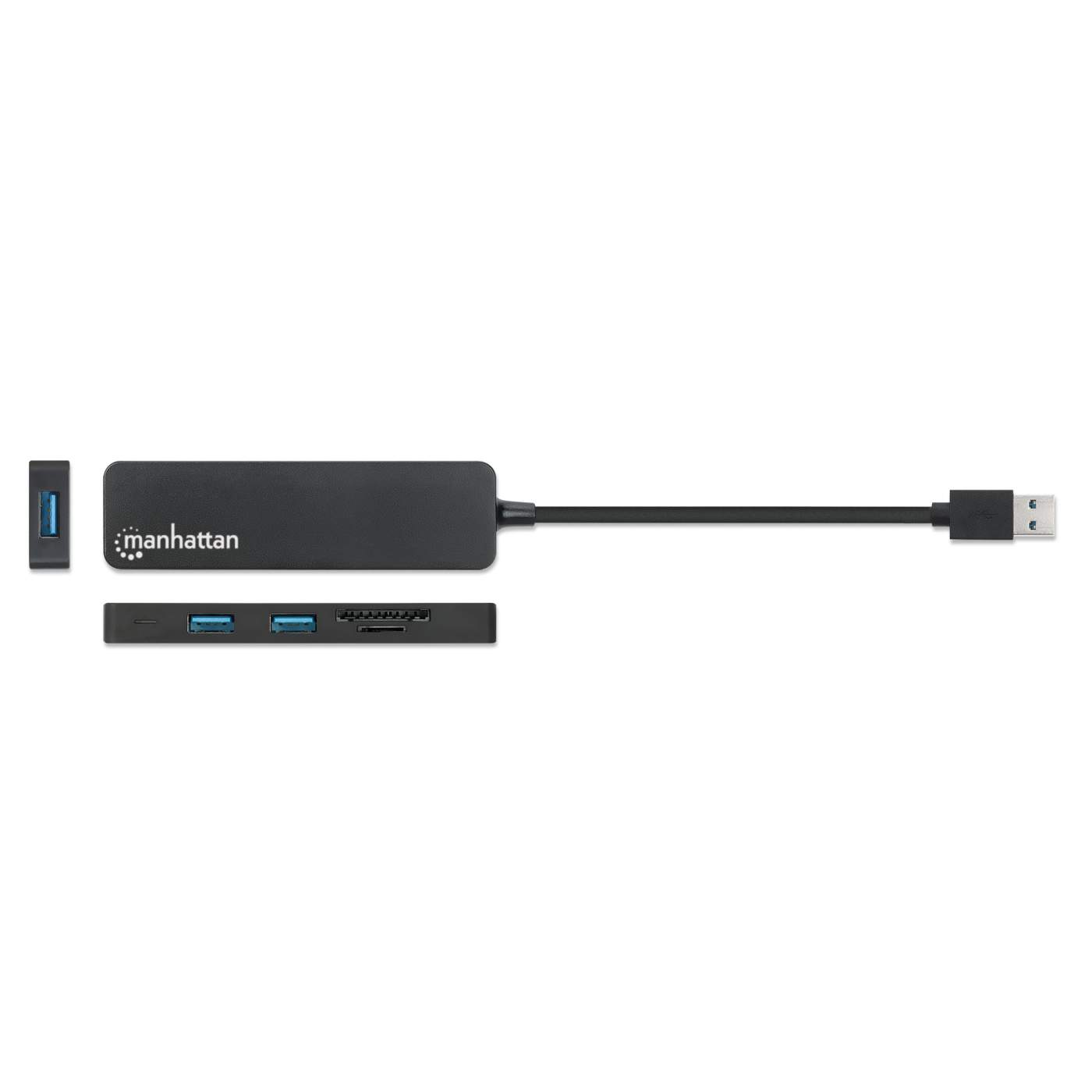 3-Port USB 3.0 Type-A Hub with Card Reader Image 6