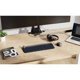 Aluminum Gas Spring Dual Monitor Desk Mount with 8-in-1 Docking Station Image 3