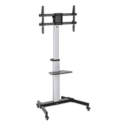 Aluminum Height-Adjustable Multimedia TV Cart Image 3