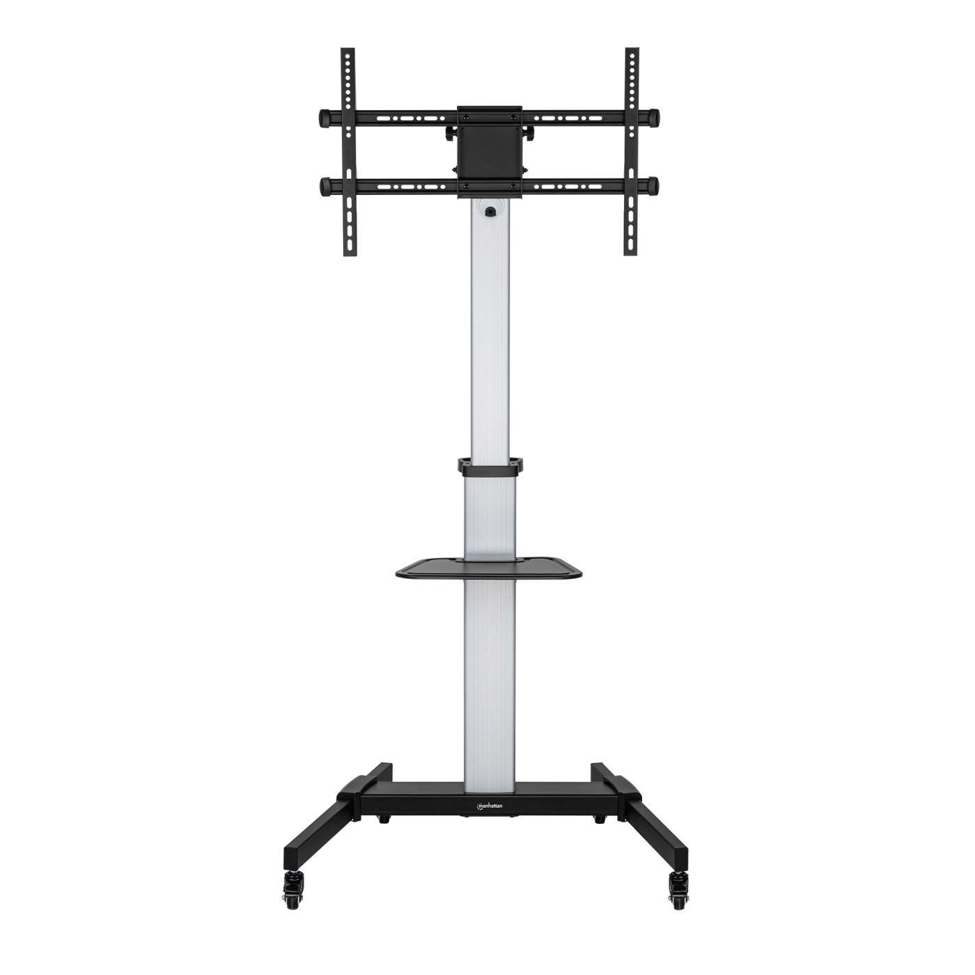 Aluminum Height-Adjustable Multimedia TV Cart Image 4