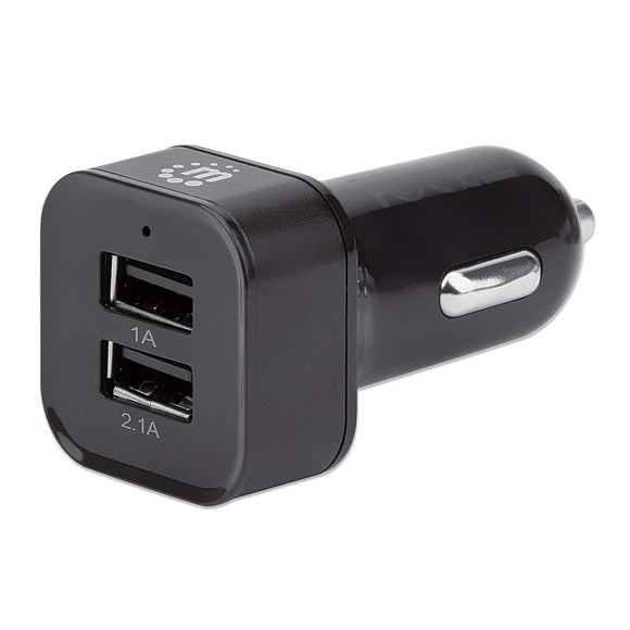 Car Charger with 2 USB Ports and Charging Cable Image 1