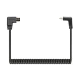 Coiled USB-C to Micro-USB Charging Cable Image 4