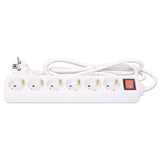 EU Power Strip with 6 Outlets and Switch Image 6