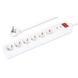 EU Power Strip with 6 Surge Protector Outlets and Switch Image 7